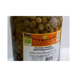 Aceitunas verdes deshuesadas con Cúrcuma y pimienta  - BIO